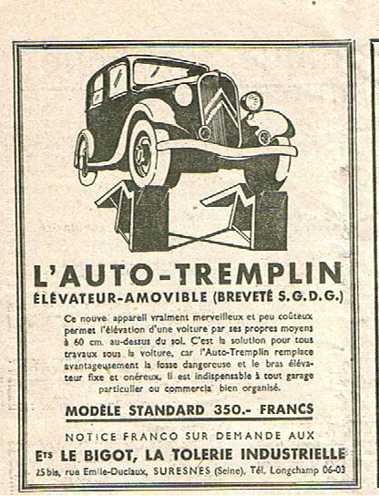 Accessoire auto tremplin